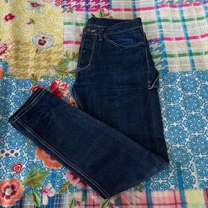 Men's Slim Fit Dark Blue Jeans